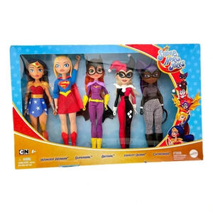 DC Super Hero Fashion Dolls 5 Pk Batgirl Wonder Woman Supergirl Harley  Quinn